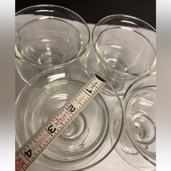 Crisa Set of Four Cracked Ice Icer Liner Handblown Glass - Picture 10 of 11